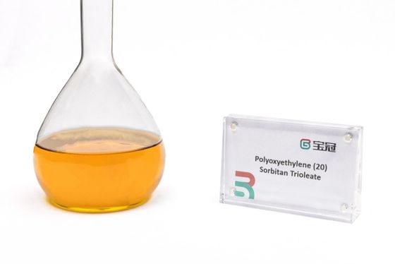 Polissorbato 85, polioxieetileno (20) trioleato de sorbitano, C60H108O8 ((C2H40) 20, emulsionante, agente espumante, lubrificante, solubilizador